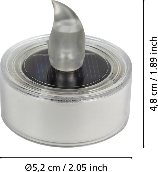 Image du produit EGLO Set de bougies LED SOLAR 5 cm x 3 cm, blanc (3 x)
