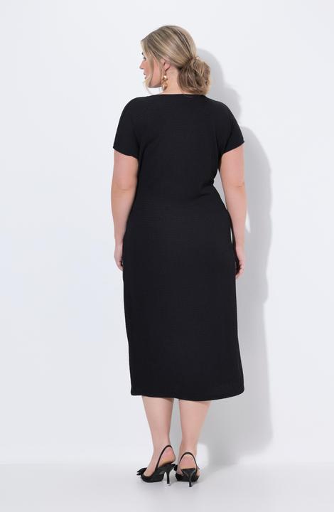 Produktbild Miamoda Jerseykleid, Midilänge, Drapierung mit Bindeband (46)