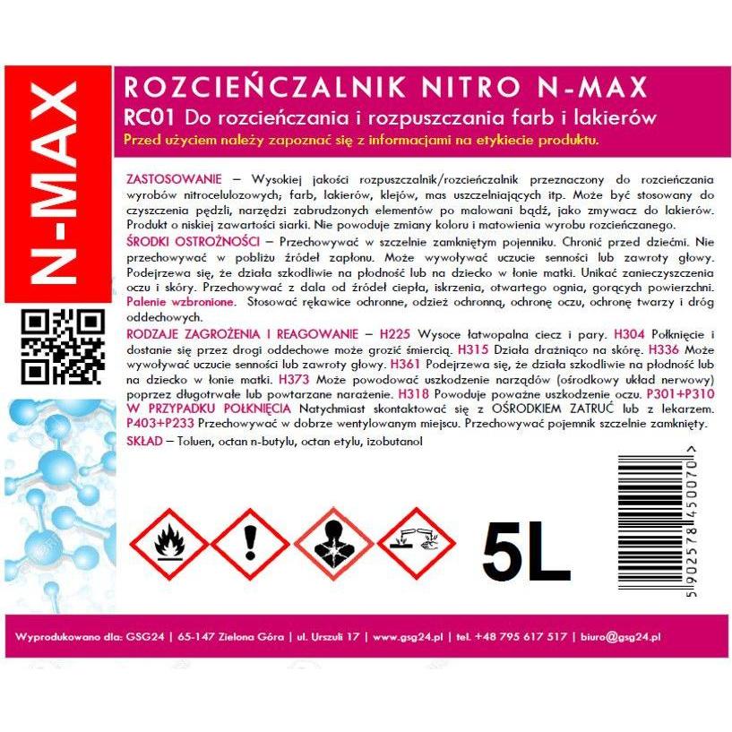 Thumbnail - Gsg24 NITRO RC-01 N-MAX 5L thinner solvent, Weiteres Smartphone Zubehör