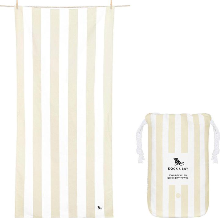 Dock & Bay Beach Towel L Bora Bora Beige 160x90cm (160 x 90 cm)