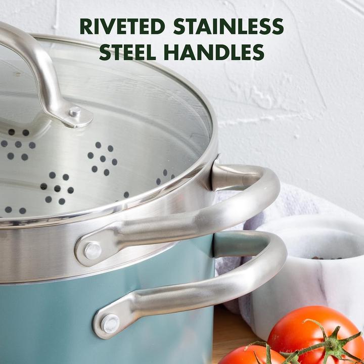 Actual product image Greenpan Mayflower ceramic puncture kit (28 cm, Pan set + pot set, Aluminium)