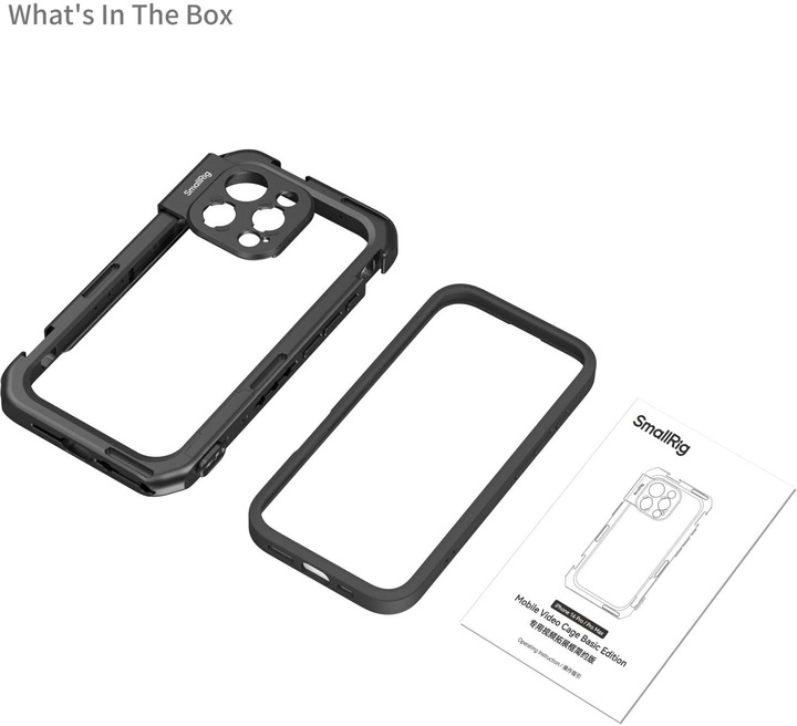 Actual product image SmallRig 5008 Mobile Video Cage Basic Edition for iPhone 16 Pro (Cage)