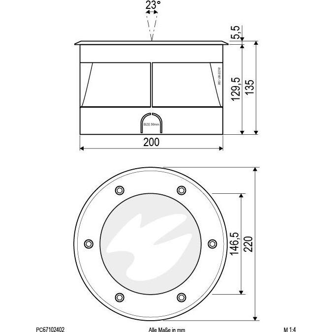 Thumbnail - EVN, Gartenbeleuchtung, PC67102402 (1636 lm, IP67)