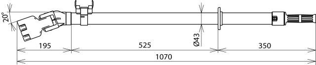 Productafbeelding Dehn 765050 Sluittang SZ HH W20 1070 schuin type B