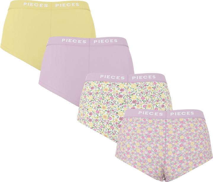 Image du produit Pieces PCLOGO 4er-Pack Boxershorts (XS, paquet de 4)
