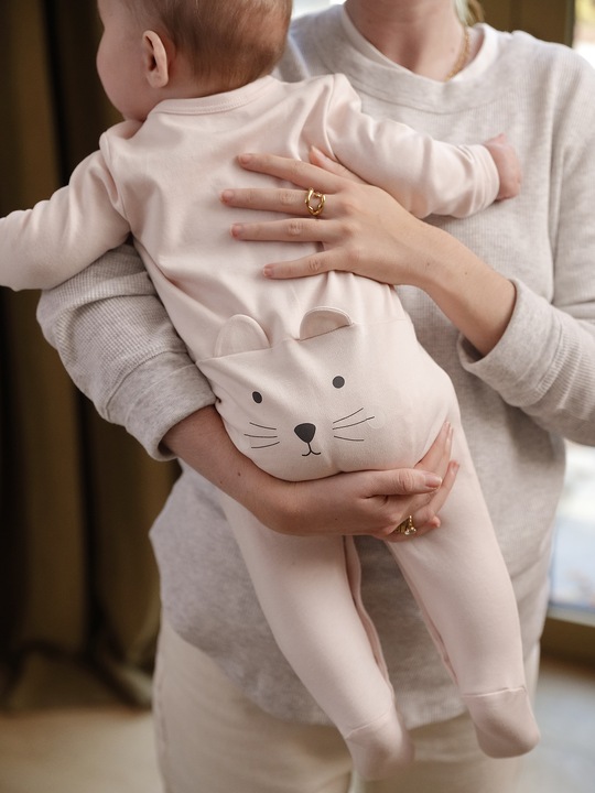 Produktbild Vertbaudet Bio-Kollektion: Baby Strampler mit Katze (80)