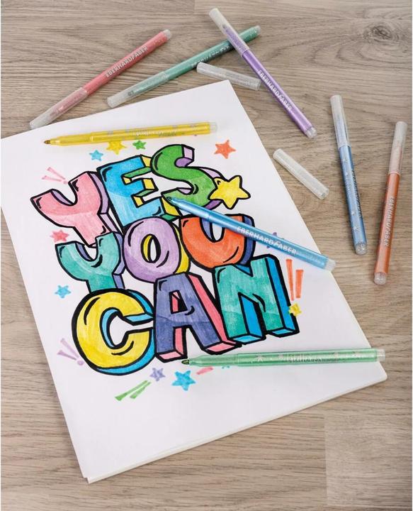 Actual product image EberhardFaber Fibre pen Glitter (8x)