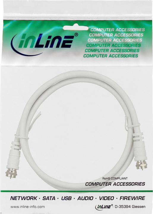 Actual product image InLine SAT connection cable (75 dB, Antenna cable)