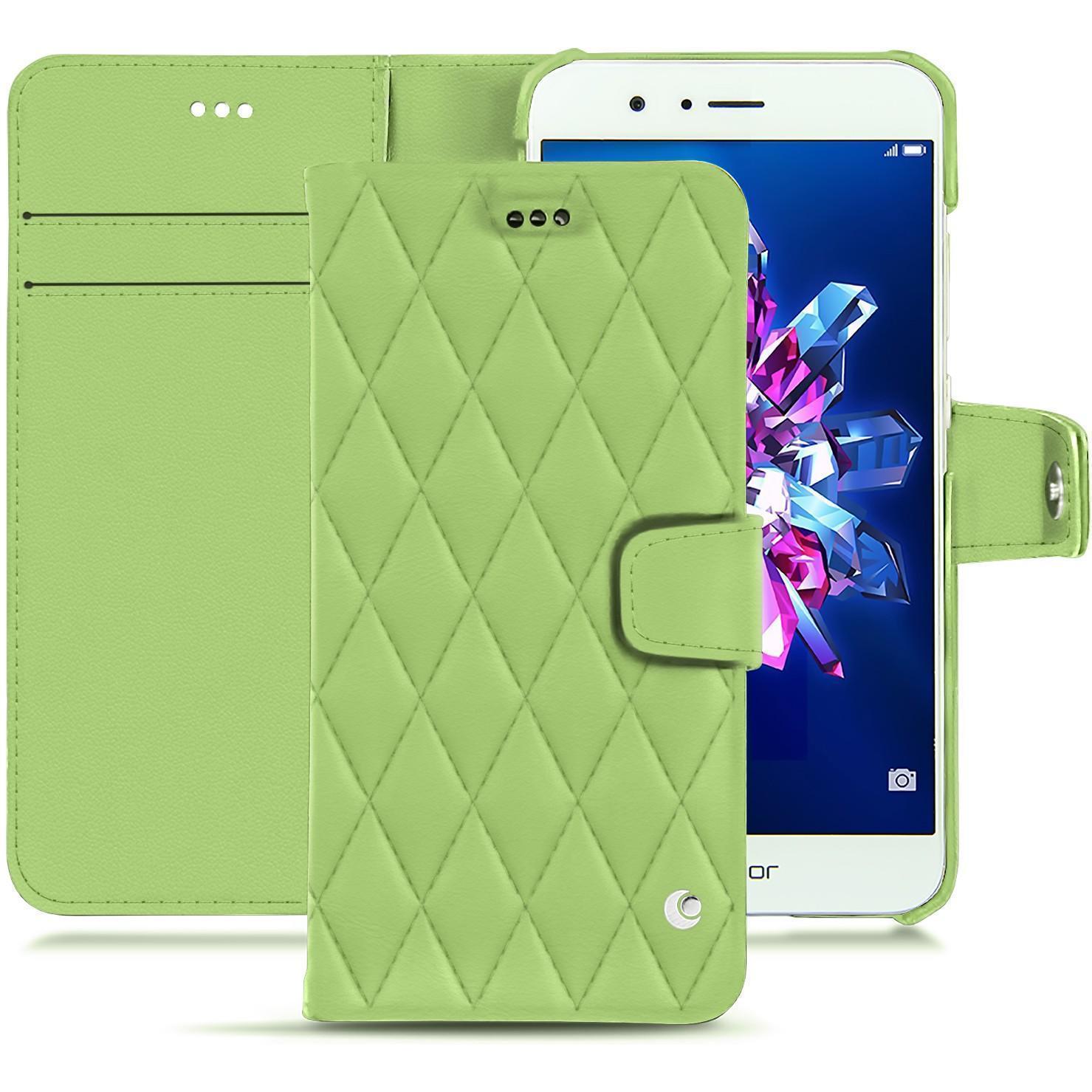 Noreve Lederschutzhülle Wallet (Honor 8 Pro), Smartphone Hülle, Grün