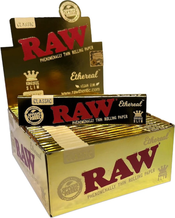 Actual product image RAW Classic Ethereal Papers King Size Slim Display