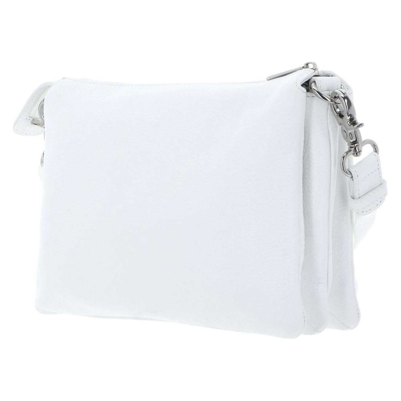 Mandarina Duck, Damen, Handtasche, Mellow Leather Crossover Bag, Weiss