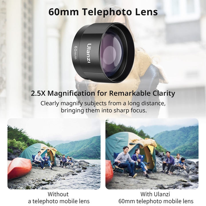 Actual product image Ulanzi CL 006 60mm Telephoto Mobile Lens