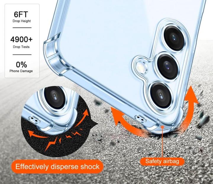 Produktbild Screenguard Hülle Crystal Soft Airbag Bumper (Samsung Galaxy S25+)