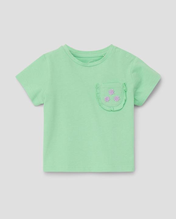 S.Oliver T-Shirt Baumwollshirt mit Brusttasche (92)