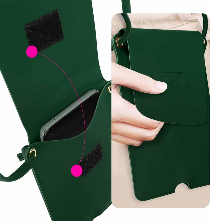 Image du produit Avizar Étui pour téléphone portable en similicuir avec compartiment pour carte Series (Universel)