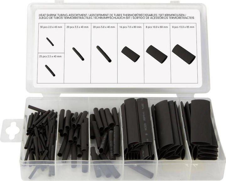 Actual product image Perel Heat-shrink tubing set (127 x)