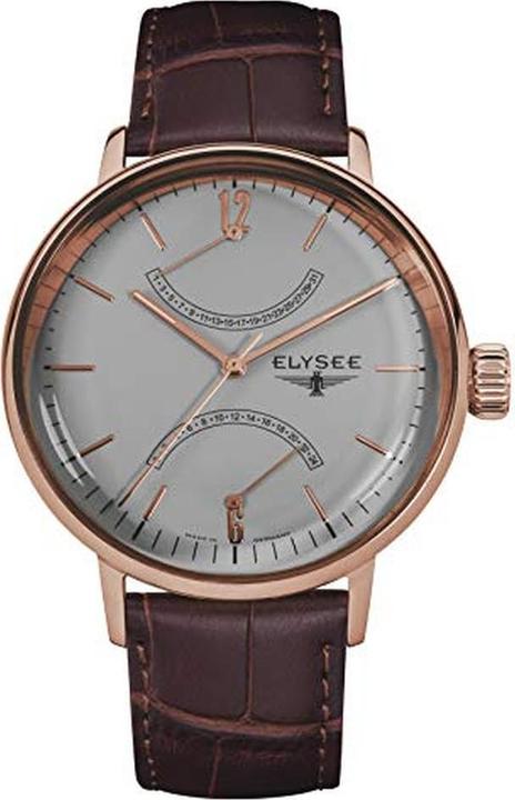 Elysee Unisex Analog Quartz Watch with Leather Strap (Analogue wristwatch)