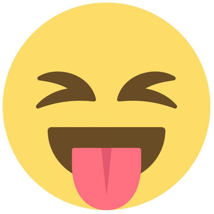 Actual product image Emojione Emoji Face With Stock Out Tounge (100 x 100 cm)