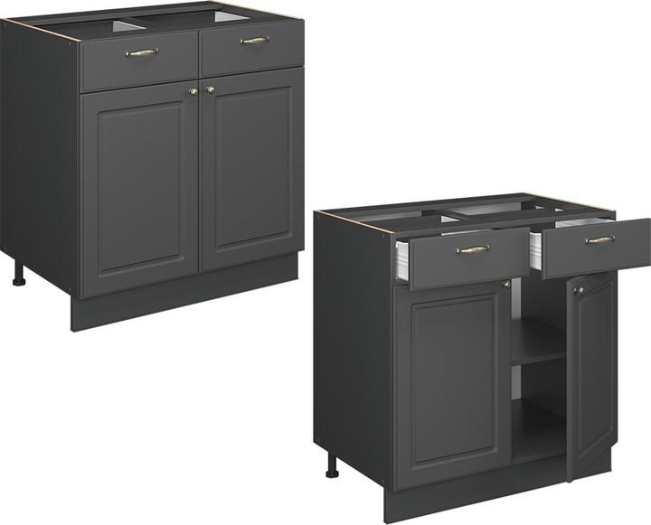 Anthracite-gold country house, Charcoal