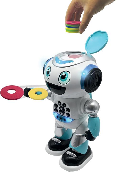 Immagine prodotto Lexibook POWERMAN ADVANCED Robot parlante per l'apprendimento, generatore di storia, dischi di tiro (Tedesco)