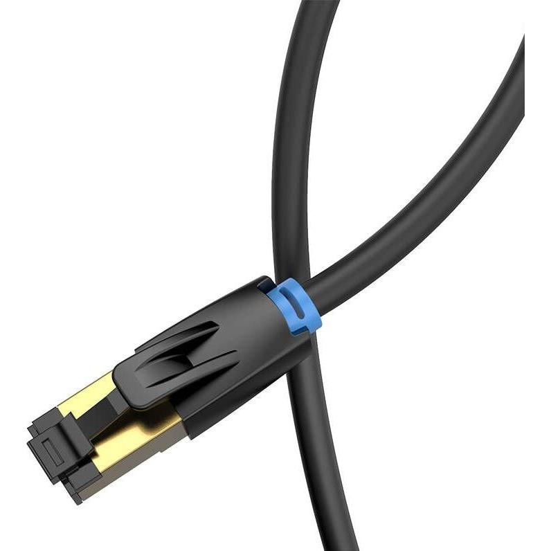 Thumbnail - Vention Category 8 SFTP Network Cable IKABK 8m Black (S/FTP, CAT8.1, 8 m), Netzwerkkabel