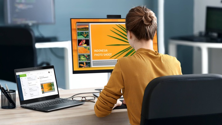 Actual product image HP E27d G4 (2560 x 1440 pixels, 27")