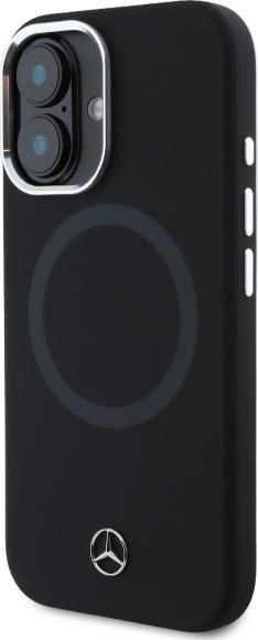 Actual product image Mercedes MEHMP16S23SUTTK iPhone 16 6.1" czarny/black hardcase Silicone Tonal Logo MagSafe (Apple iPhone 16)