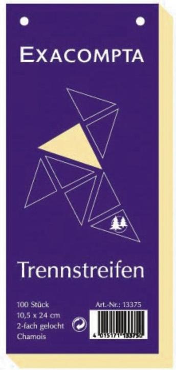 Actual product image Exacompta Separator strips 10.5 x 24 cm, 100 pcs - beige
