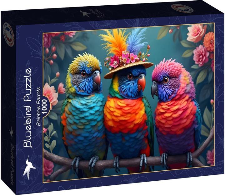 Actual product image Bluebird Rainbow Parrots (1000 pieces)