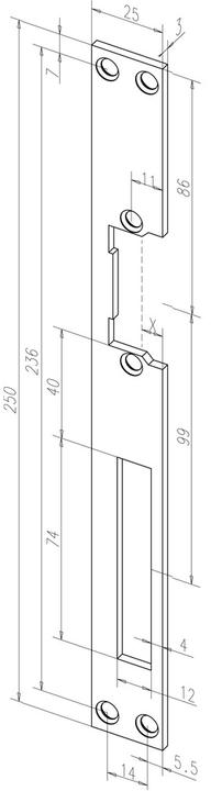 Actual product image effeff Flat striking plates for door openers (Striking plate)