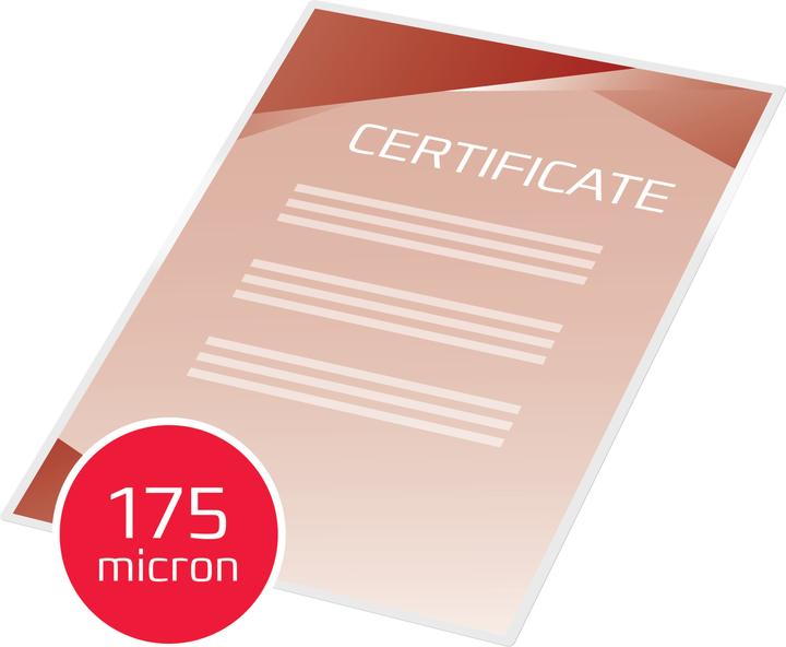 Produktbild GBC Laminierfolien in Premiumqualität (A4, 100 Stück, 175 µm)