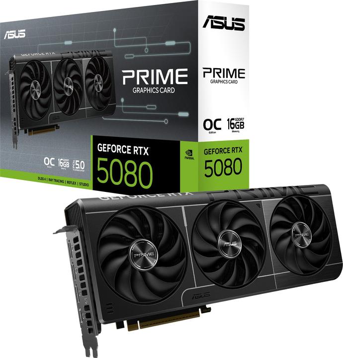 Actual product image ASUS PRIME-RTX5080-16G-EVO (16 GB, GDDR7)