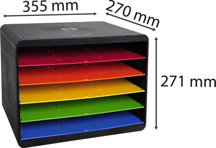 Produktbild Exacompta SCHUBL.SET A4q 5xOFFEN REGENB. (A4+)