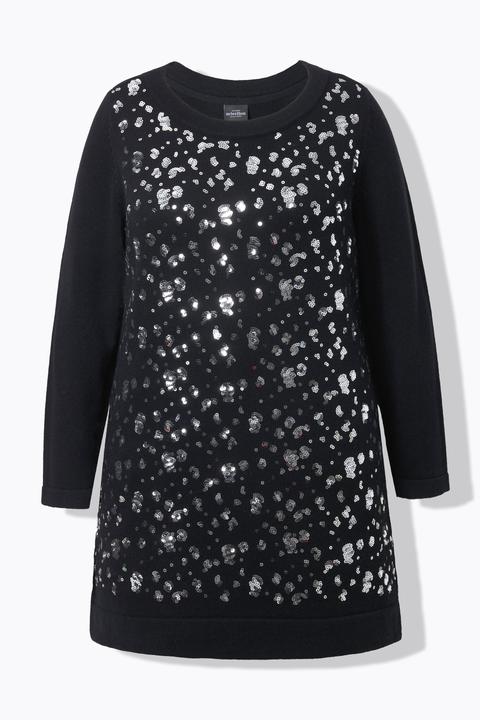 Produktbild Ulla Popken Pullover, Pailletten, Rundhals, Langarm (58)