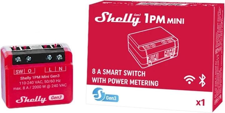 Produktbild Shelly 1PM Mini Gen3 (Schaltaktor)