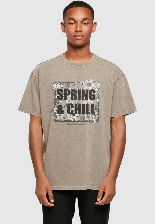 Produktbild Merchcode Spring And Chill Acid Washed Heavy Oversized Tee - 112825 (S)