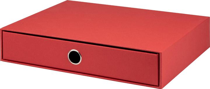 Magni 1524452360 - S.O.H.O. Drawer box for DIN A4, with grip hole, red, 343 x 250 x 65 mm, 1 pc. (A4)