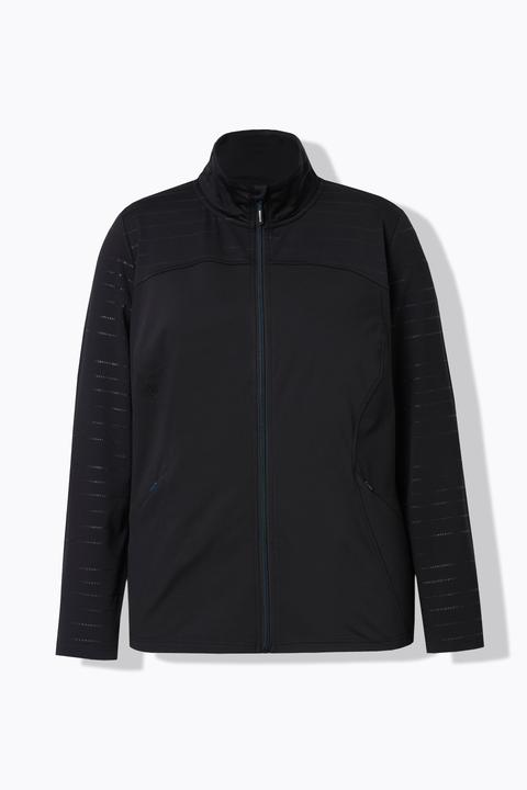 Produktbild Ulla Popken Sweatjacke, Powerstretch, Stehkragen, Reflektor (42, 44)