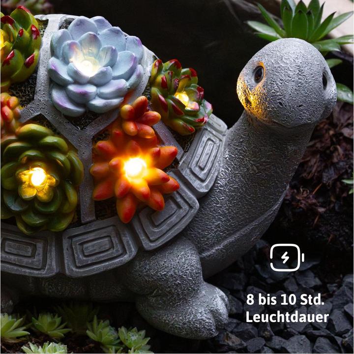 Produktbild Dönges Solar-Gartendeko Schildkröte, mit 7 warmweissen LEDs