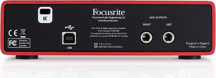 Immagine prodotto Focusrite Scarlett 2i2 2° gene (USB)