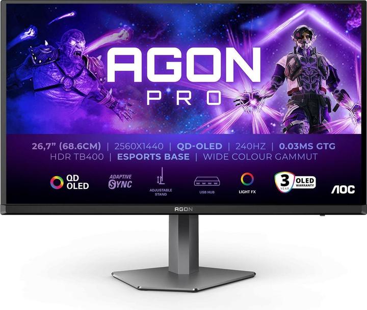 Produktbild AOC Agon PRO AG276QZD2 (2560 x 1440 Pixel, 26.50")