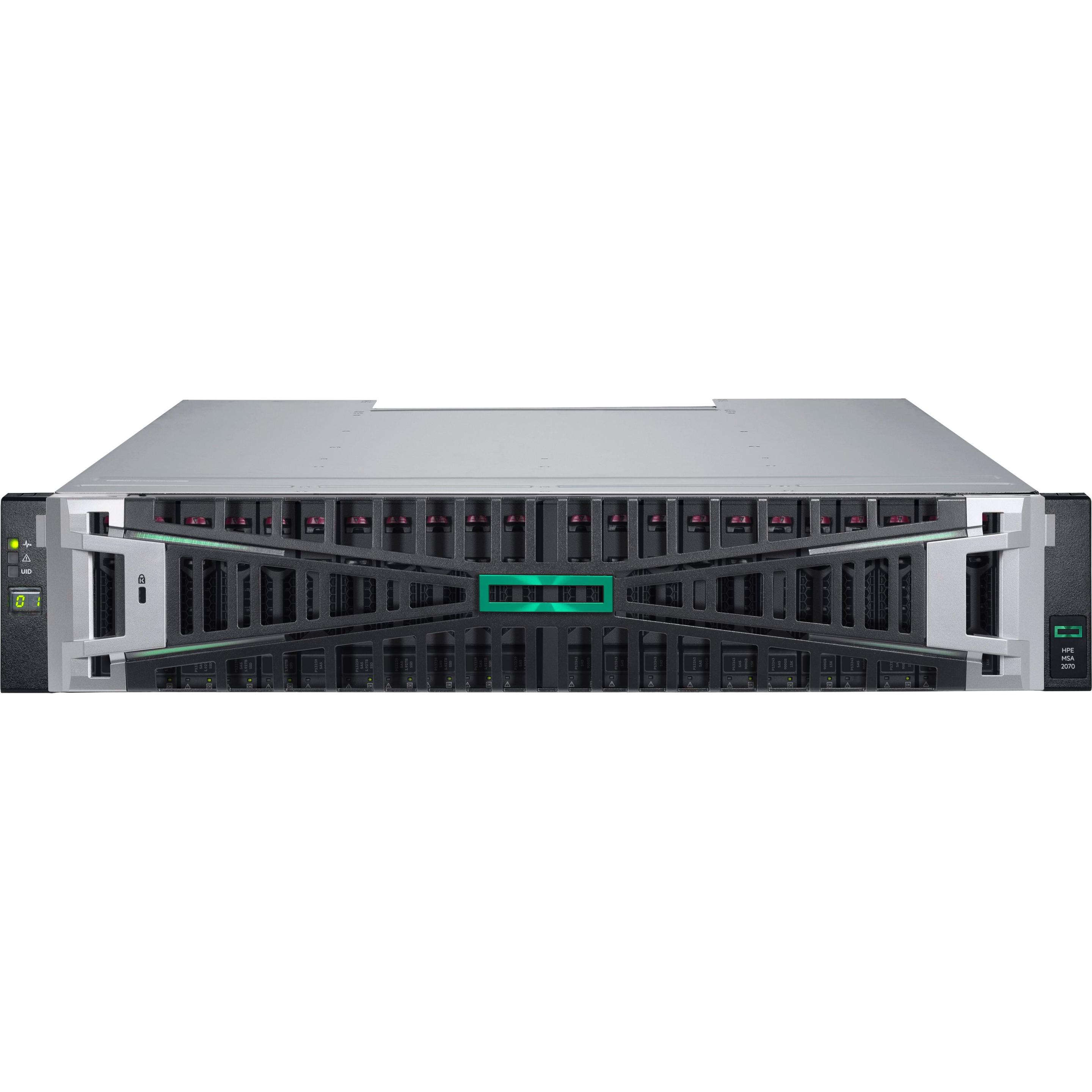 HPE MSA 2070 SFF 2x12Gb SAS 4-port Controller Storage Array (Fibra Canale, SAS), Sistema di archiviazione