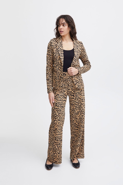 Actual product image Ichi IHKATE LEOPARD JACQUARD BL 20120652 (M)