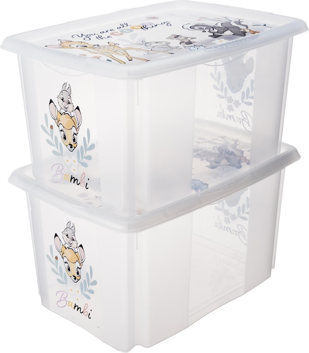 Produktbild keeeper karolina Set mit Deckel bambi (55.5 x 40 x 30 cm, 45 l)