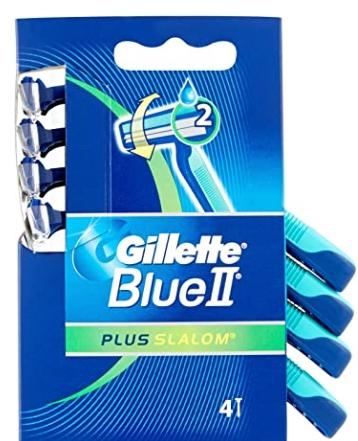 Actual product image Air-Val Gillette, Blue II, razor, 4 pieces