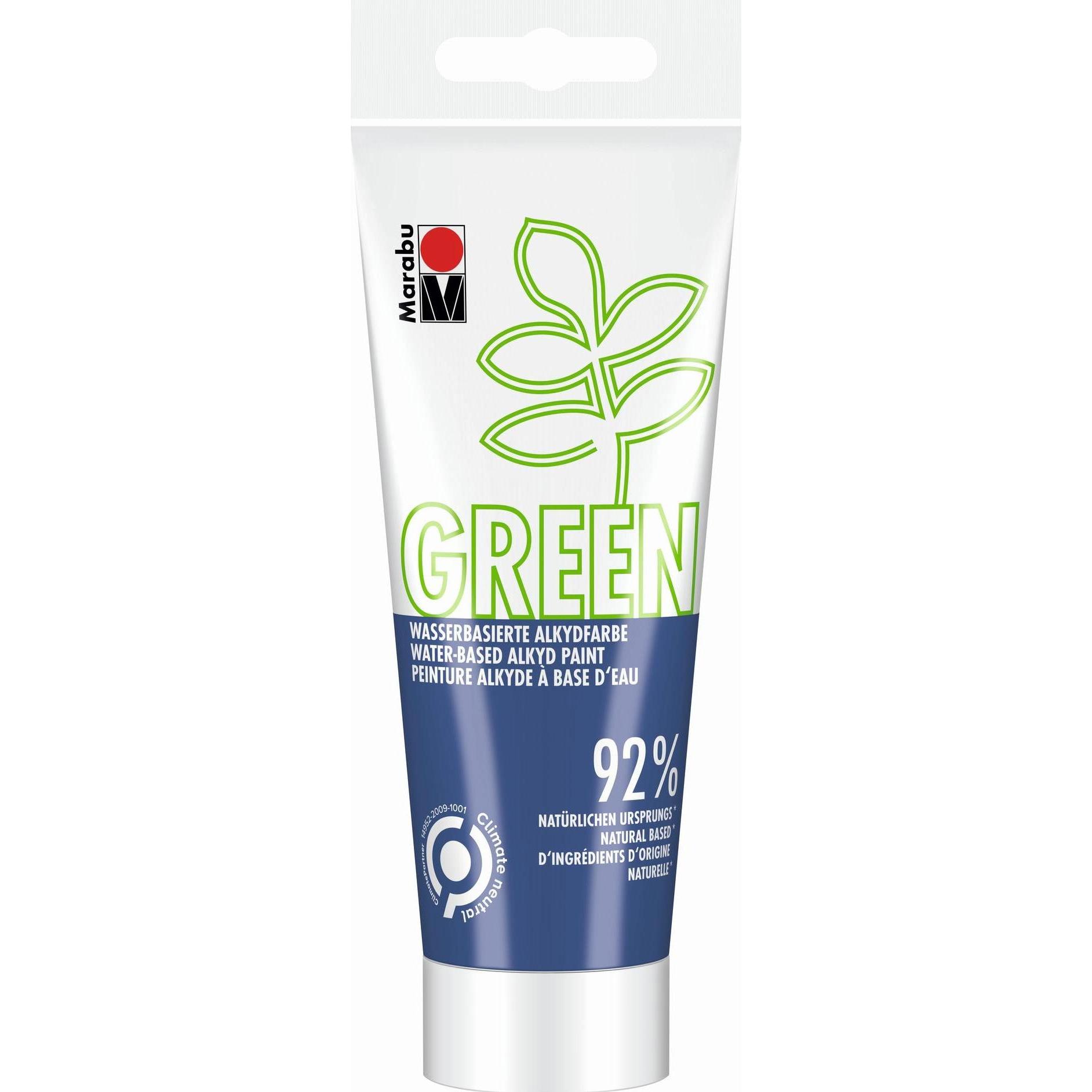 Marabu, Künstlerfarbe + Bastelfarbe, Bastelfarbe Alkydfarbe Green Nachtblau, 100 ml (Nachtblau, 100 ml)