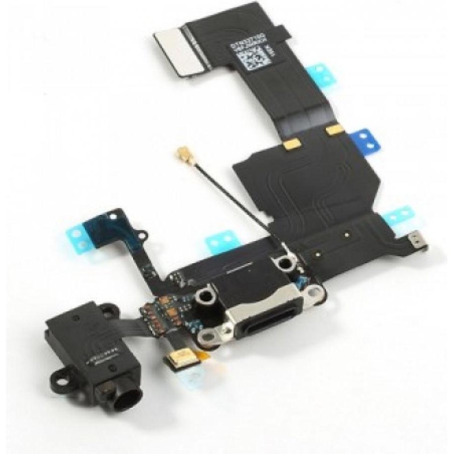 Foxconn iPhone 5C Lightning Dock Connector Audio Flex Mikrofon schwarz (iPhone 5c), Mobilgerät Ersatzteile, Schwarz