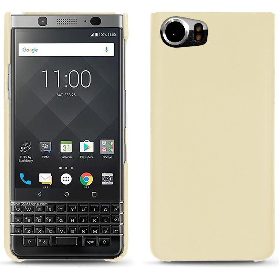 Noreve Lederschutzhülle (Blackberry KEYone), Smartphone Hülle, Beige
