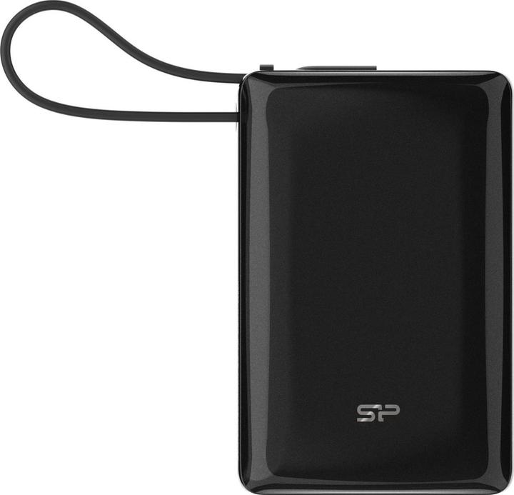 Silicon Power Powerbank CP10 10000 mAh Schwarz (10000 mAh, 12 W, 37 Wh)