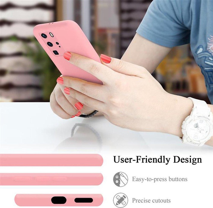 Actual product image Cadorabo TPU Liquid Silicone Case Cover (Huawei P40 Pro+)